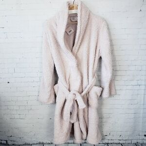 Ulta Plush Bathrobe Size L / XL Short Pockets Light Pink Soft Cozy NEW